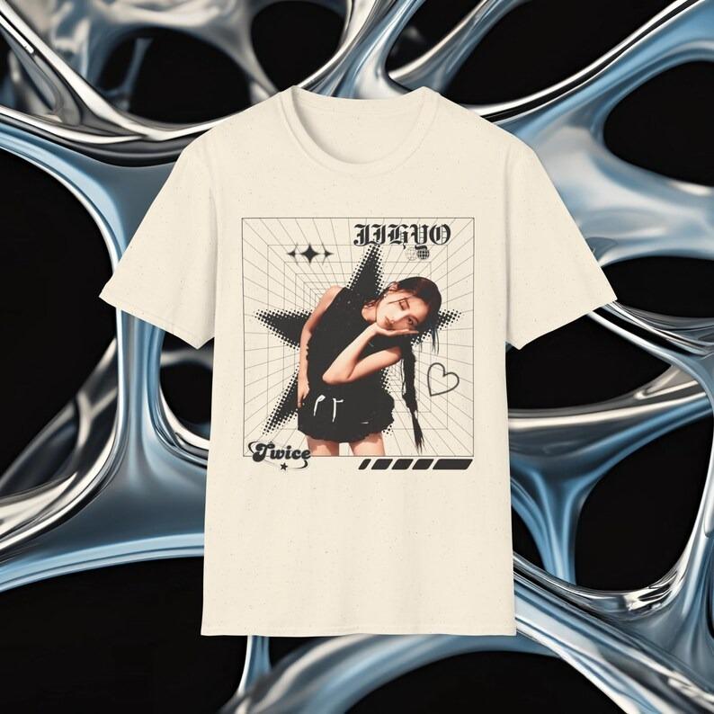 2026 Summer Fashion Trendy Tee Men Women Vintage Top Jihyo Y2K Star Graphic Tee_ Unisex Retro Style T-shirt