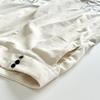 High-End Fashionable Cotton Linen Embroidery Wide-Leg Pants Suit for Women