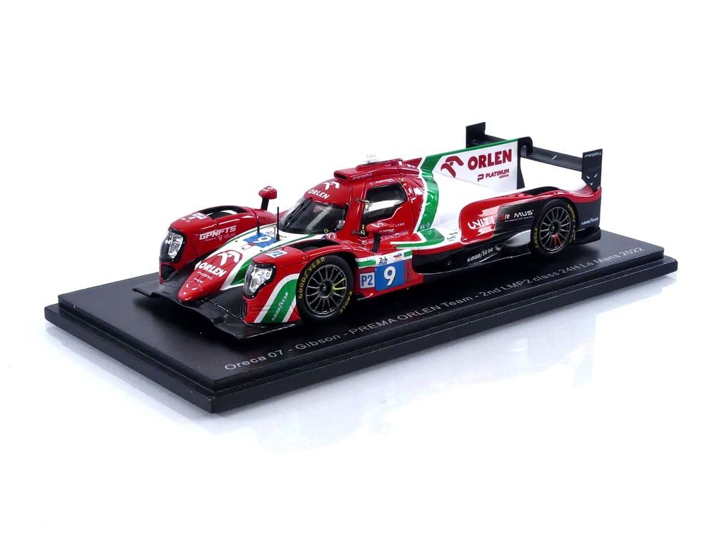 Spark Oreca 07 Gibson Prema ORLEN Team 2022 Le Mans 24H 2nd in class Colombo 1/43 #9 R. Kubica/L. Deletraz/L.