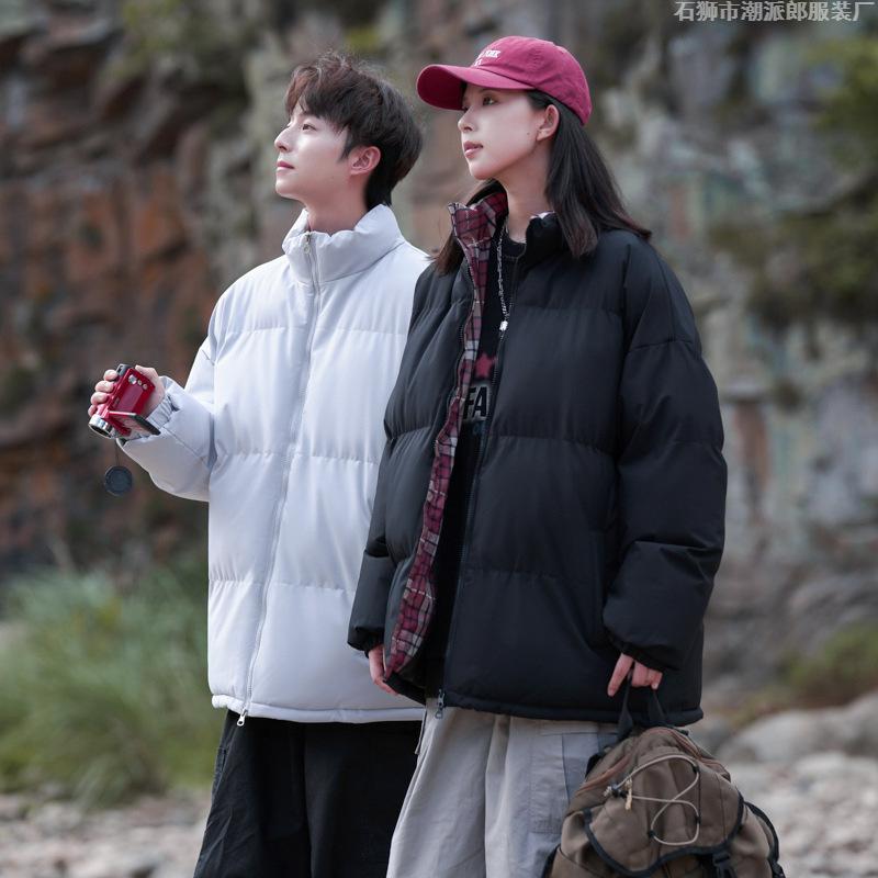 Men's and women's same cotton-padded clothes, new winter casual loose cotton-padded clothes, youth thickened jackets