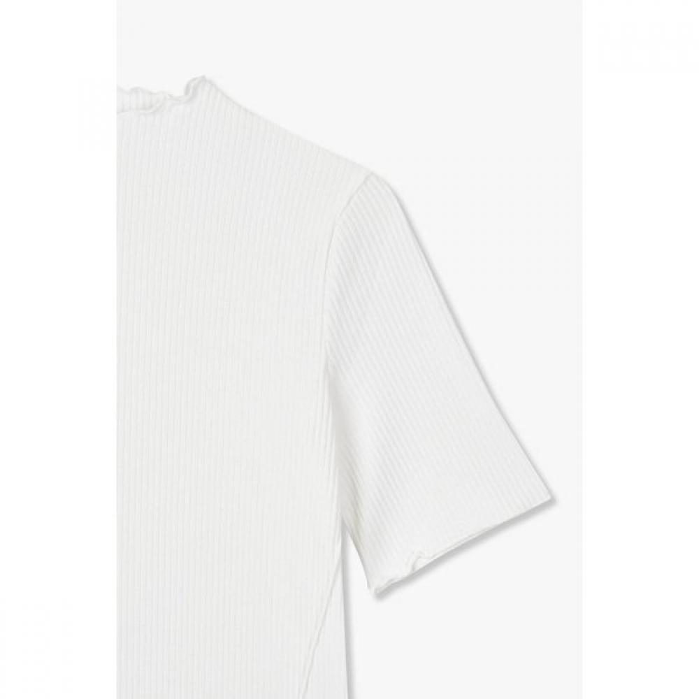 Vov Ribbed Half Sleeve T shirT 7155340004