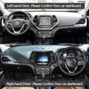 Anti-UV Suede Leather Dashmat For Jeep Cherokee KL 2014-2018 Brown Dashboard Cover Sun Shade Carpet Non-slip Pad Accessories
