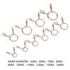126Pcs/Box 5Mm-14Mm Hose Clamp Zinc Plated Spring Clips Gear Hose Fuel Line Clamp For Boats Motorcycles