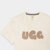 UGG SS24 Buchstaben-Print Rundhals Casual Kurzarm T-Shirt Herren Oberteile Off-White 1156450-CRM