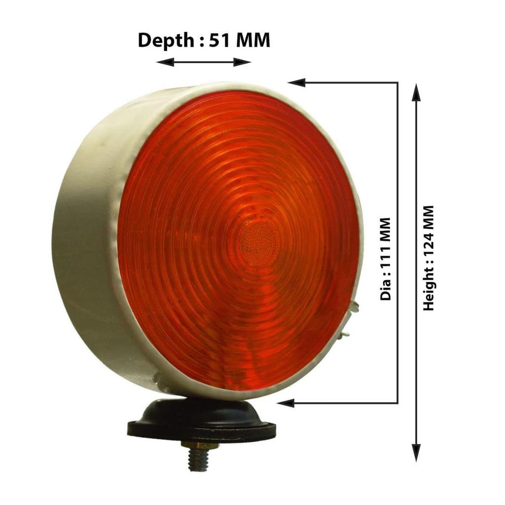 Bedford TK M Lollipop Indicator Lights 12V Red/Amber | Butler 1518 Truck Lorry Side Lamps BBU1369 ATJ9136