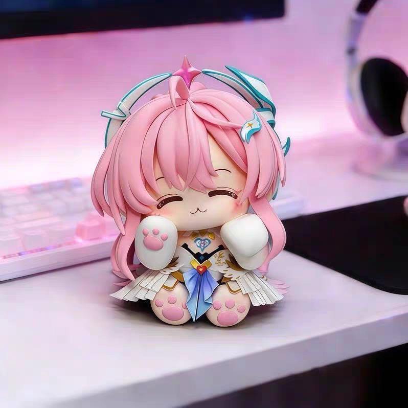 Chibi Sleeping Pose Mini Pvc Figure 8.5cm With Cloud Base And Interchangeable Hat Collectible Desk Car Display Decor Gift
