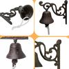 Rusty Iron Door Bell Rustic Bracket Wall Mounted Doorbell Home House Porch Decor