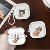 Cat Cartoon Interesting Case For Samsung Galaxy Buds 4 Pro 2Pro 4Pro 3 FE Live 2 3Pro Clear Earphone Cases Cover With Hook