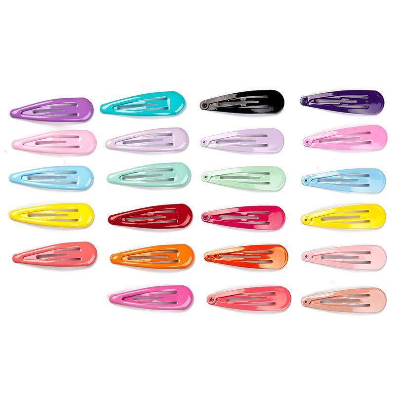 Colorful Teardrop Hair Clip: Macaron Drip Design, Baked Paint, Candy Colors, Fresh & Sweet Side Hair Accessory