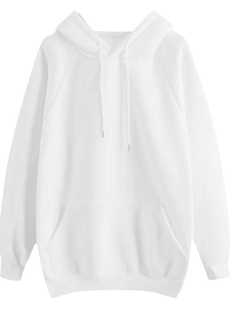 2023 Autumn/Winter Women's Plus Velvet Thick Loose Hooded Sweatshirt