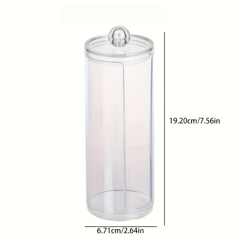 

1/2pc Clear Acrylic Hair Ties Cosmetics Storage Box Organizer with Lid Bathroom Vanity Makeup Pads Girl Hair Accessories Storage