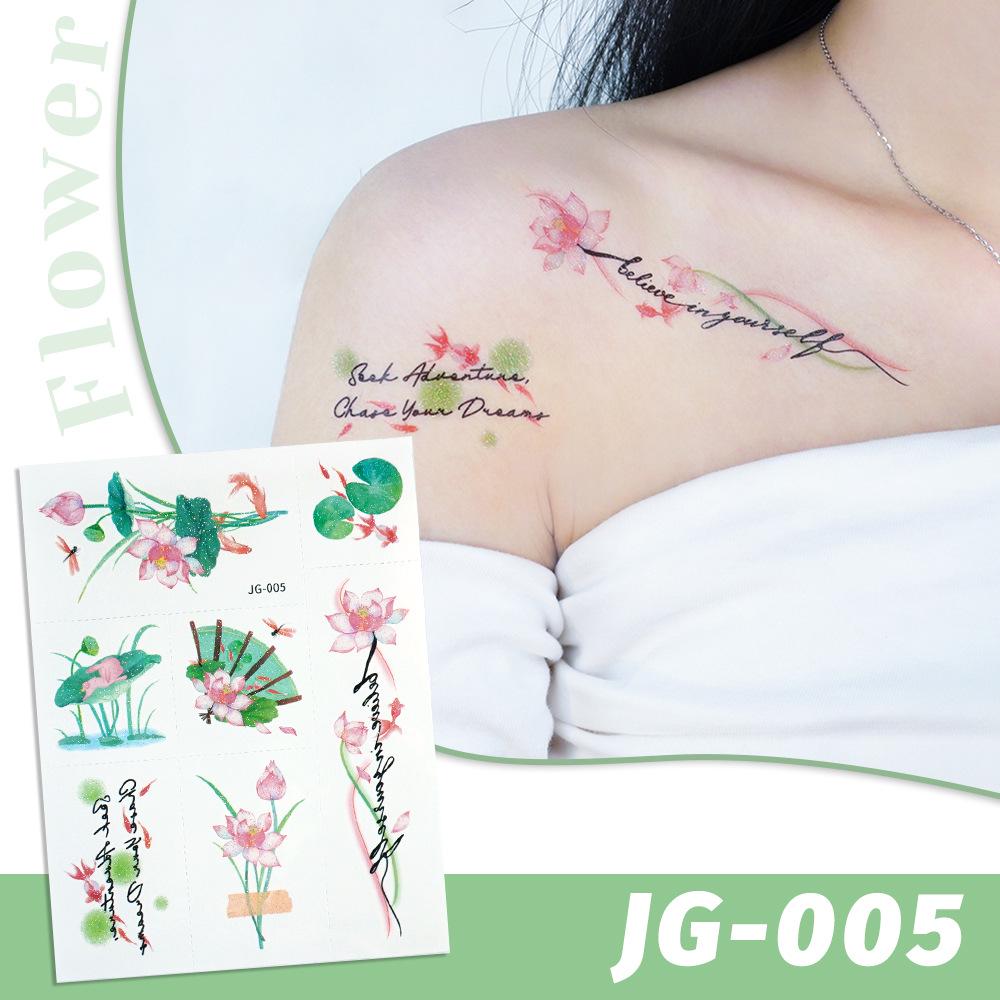 Rikalong Waterproof Cartoon Glitter Tattoo Stickers - Dreamy Gradient Face Designs