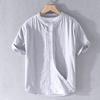 TUCANO Men's Short Sleeve Collarless Casual Shirt