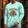 Men's Halloween Long Sleeve Neck Casual Pullover T-Shirt for Party and Holiday