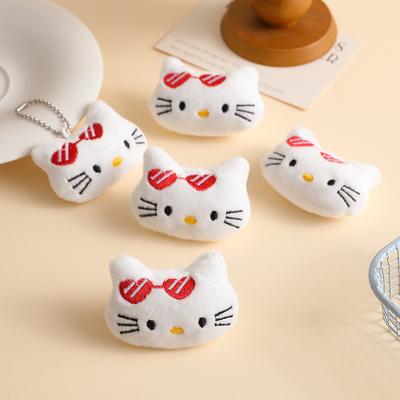 KT Glasses New Doll Plush Brooch Cartoon Cute Bag Pendant Doll DIY Handmade Accessories