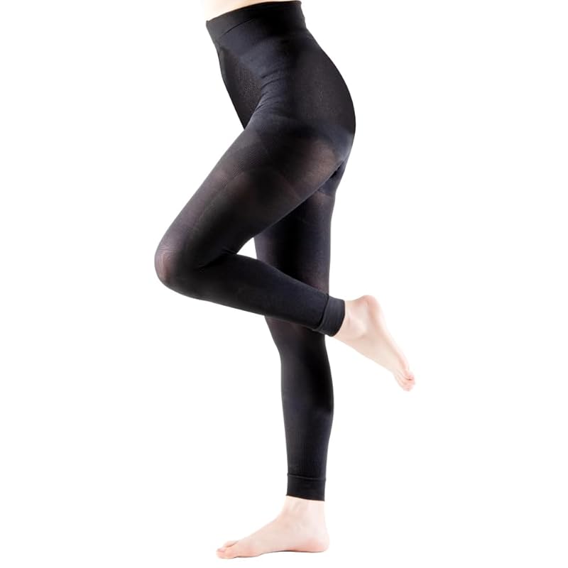 

[Afax] leggings UV protection leggings shine AP-441502 black M-L