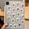 60 Cartoon Advertisement White Bouquet Graffiti Stickers Personalized Decorative Guitar Notebook Suitcase DIY Waterproof Stickers