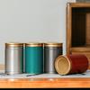2Pcs Empty Tea Storage Container Portable Tea Sealed Jar Creative Tea Can  Office