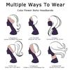 Cashew Flower Hairband Paisley Pattern Wide Headband Sports Yoga Sweat-absorbing Elastic Cotton Headscarf Headwear for Women