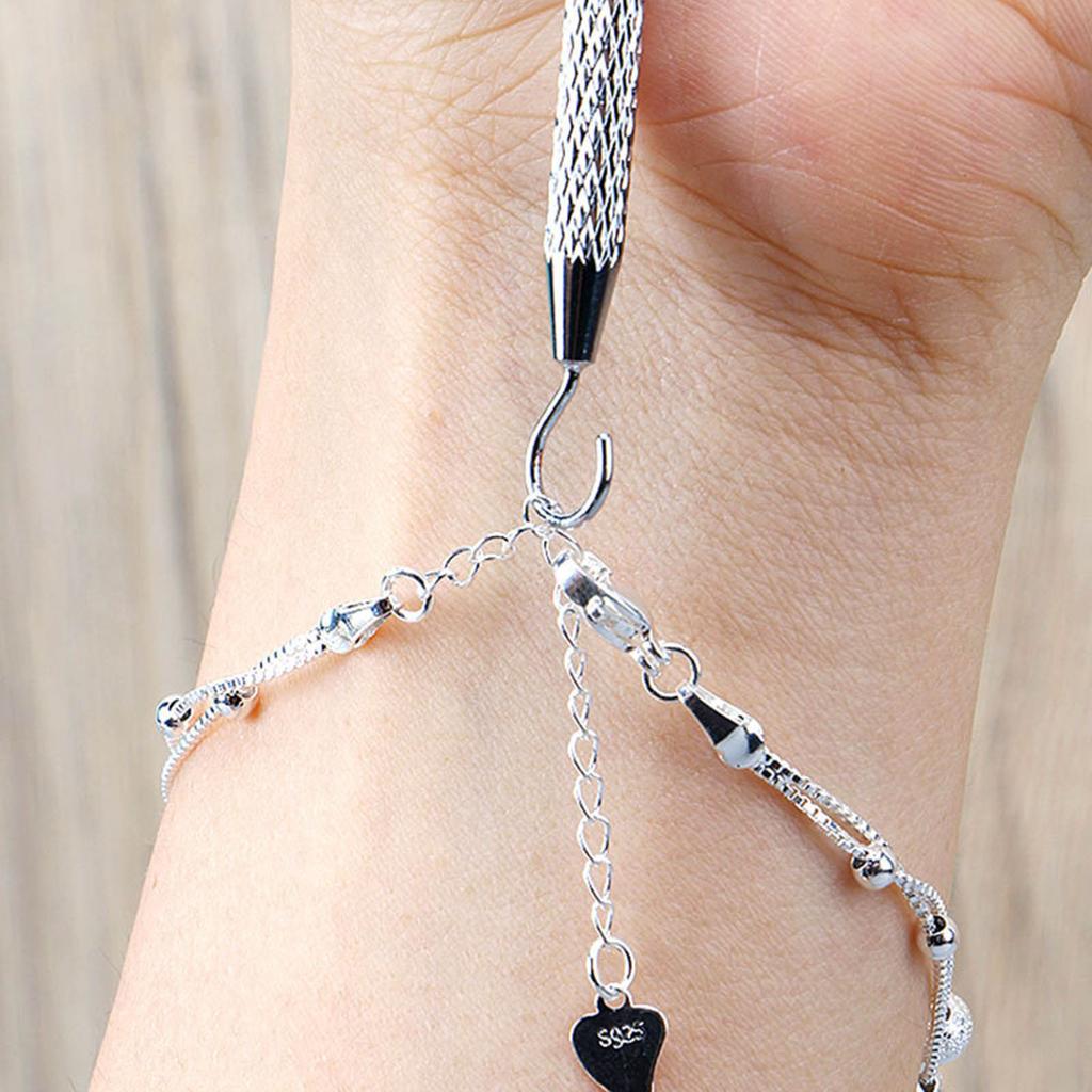 Bracelet Tool Jewelry Helper Plier Clip Equipment for DIY Necklace Watch Clasps Closure Making Supplies Assistance Tool