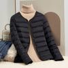 New autumn and winter liner cotton-padded clothes, round neck collar, two padded jackets, light down cotton-padded clothes, women's short styles