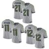 NFL Seattle Seahawks Custom Embroidered Jersey 11 12 21 Men Women Sports Fan Apparel Basketball Training Gym Running