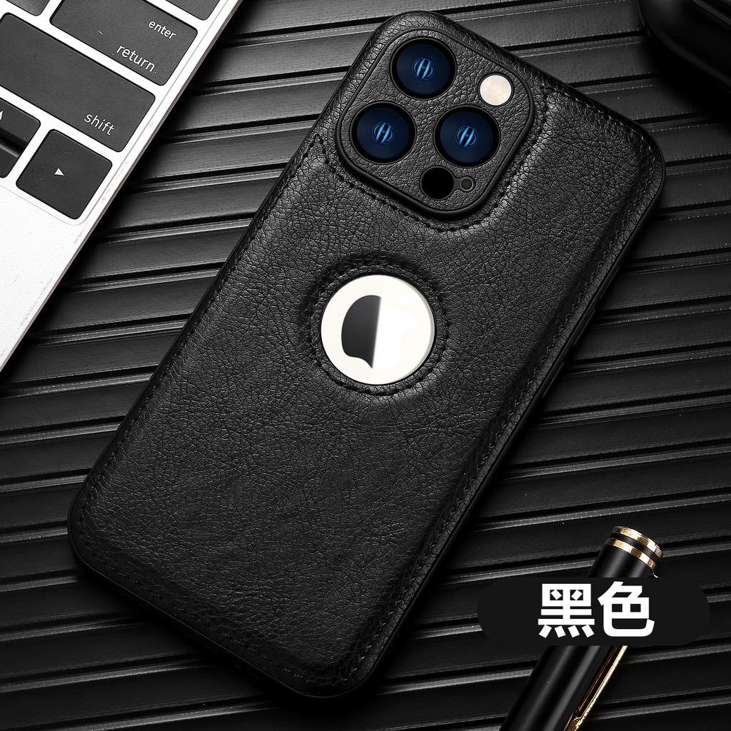 iPhone 15 Pro Läderfodral med Romax-design, Fullt skydd för iPhone 14 och 11.