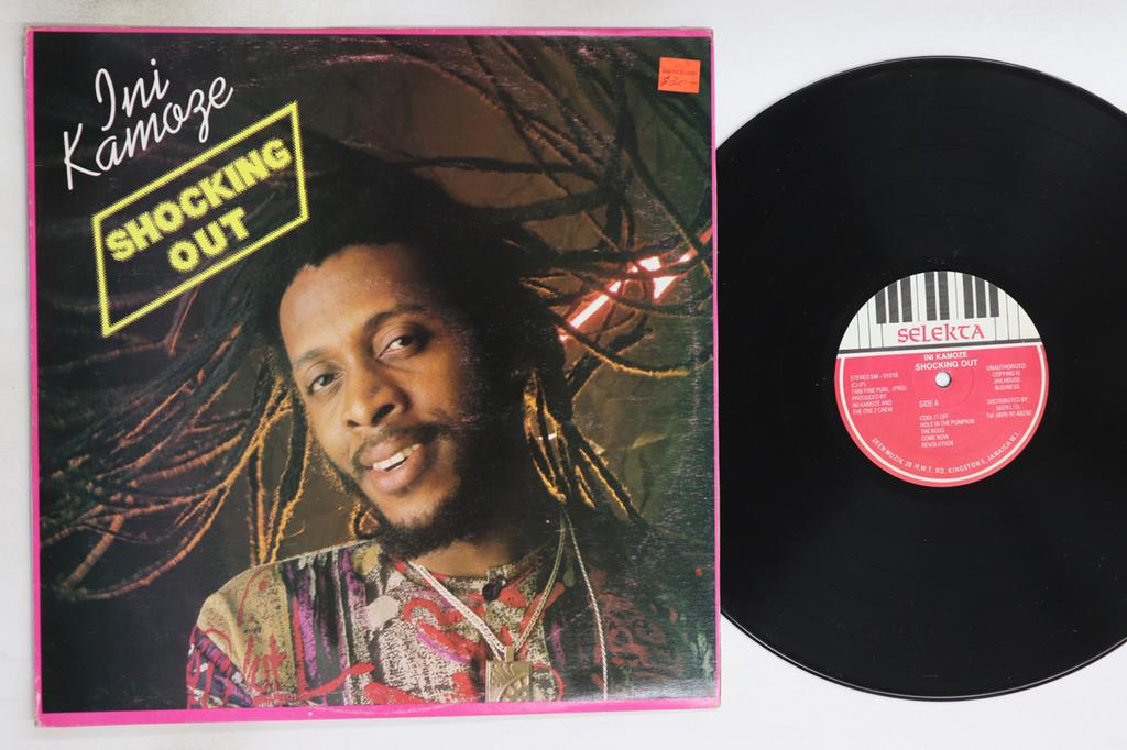 LP Record INI KAMOZE  Shocking Out SM91018 SELEKTA 1988 Jamaica Reggae Ska  Dub Used