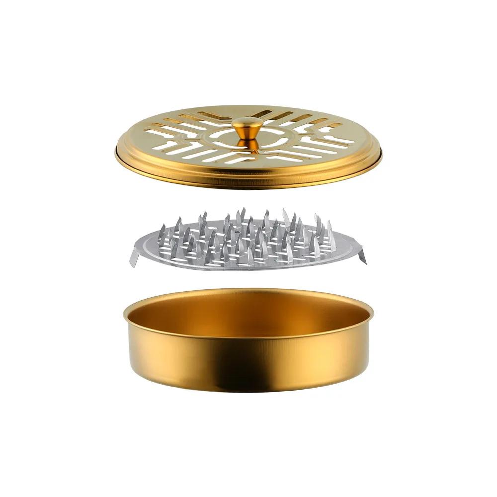 

Держатель для противомоскитных спиралей из нержавеющей стали с крышкой, круглый лоток для противомоскитных спиралей, легко моется, летние средства от комаров