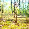 Rusty Dandelion Stakes Metal Flower Plant Garden Stake Yard Decoration Outdoor Dandelion Stake for Courtyard Lawn Pathway Farm
