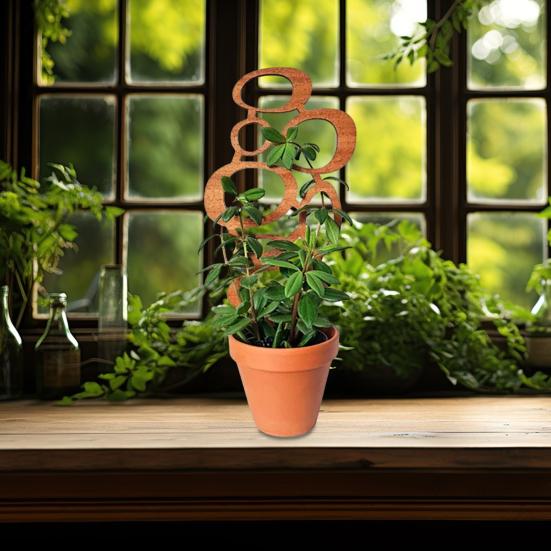Tre Plantebrakett Bladform Espalier Klatreplante Støttestativ Enkel Installasjon Multifunksjonell Planteholder