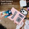 Crossbody Zipper RFID Wallet Card Slot Phone Case for IPhone 17 Pro Max 17 Air 16E 16 15 14 Plus 13 12 11 XR XS Leather Cover