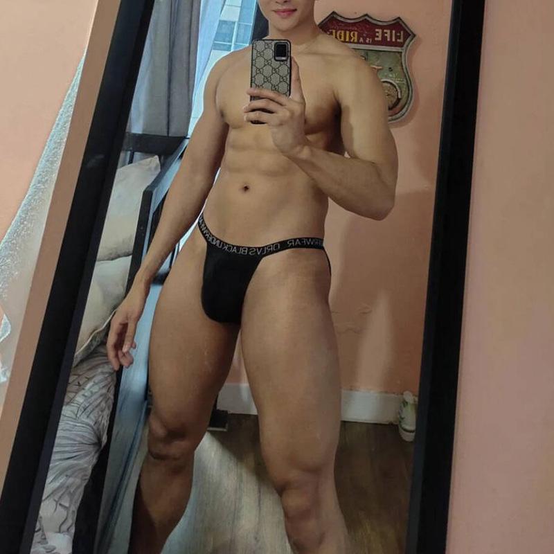 Trendy Men's Modal High-Cut Sport Bikini Briefs: Comfortable, Low-Rise Triangle Design