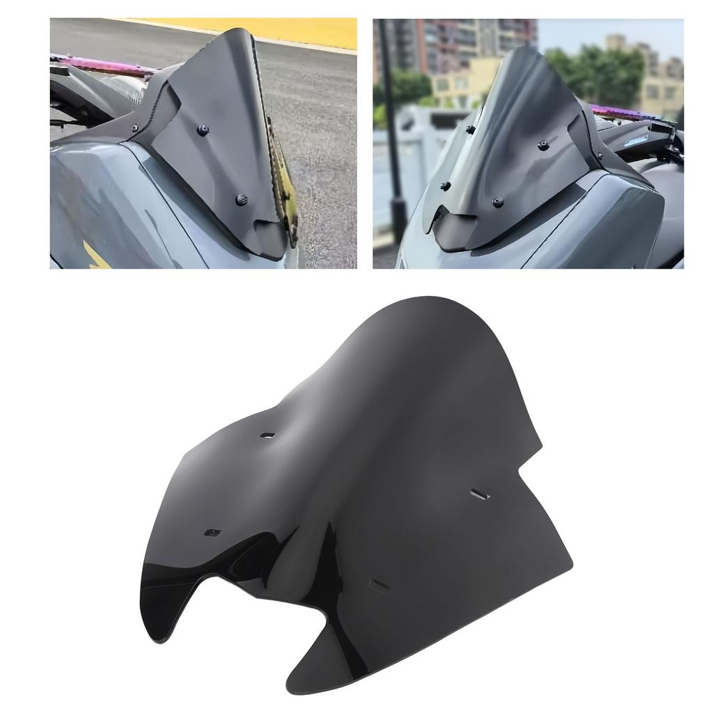 Defletor de Vento à Prova de Choque para Motocicleta Para-brisa Dianteiro Tela Frontal Substituição para NMAX155 2020 a 2024
