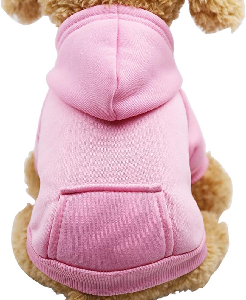 Pet Dog Cold Weather Jacket with Pockets Winter Dog Hoodie Warm Puppy Clothes for Large and Small Dogs Chihuahua Clothing, Sweet Gift for Cute Pets