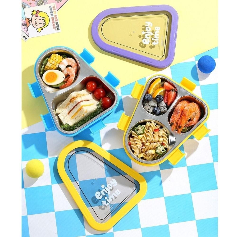 Sealed Insulated Lunch Container Portable Divided Lunch Plate  For Students