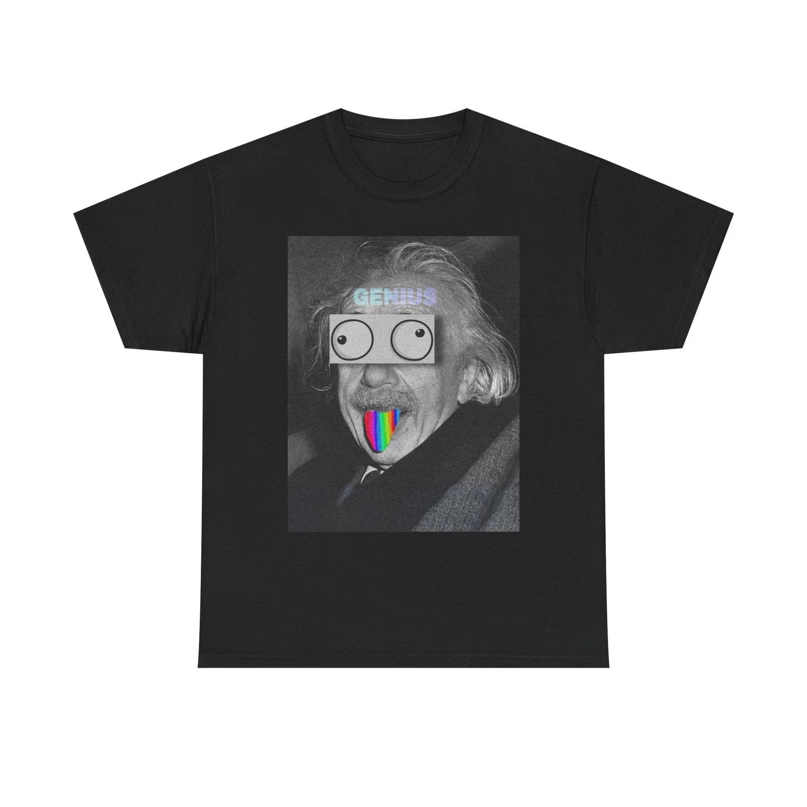 

Albert Einstein Genius Funny Art Graphic T Shirt NEW Cotton Tee Gift XL