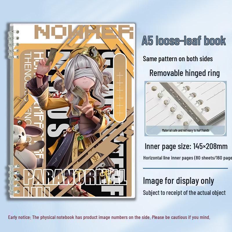 Supernatural Action A5 Cute Loose-Leaf Binder Notebook by Anian Lili - Thick Student Memo Draft Book