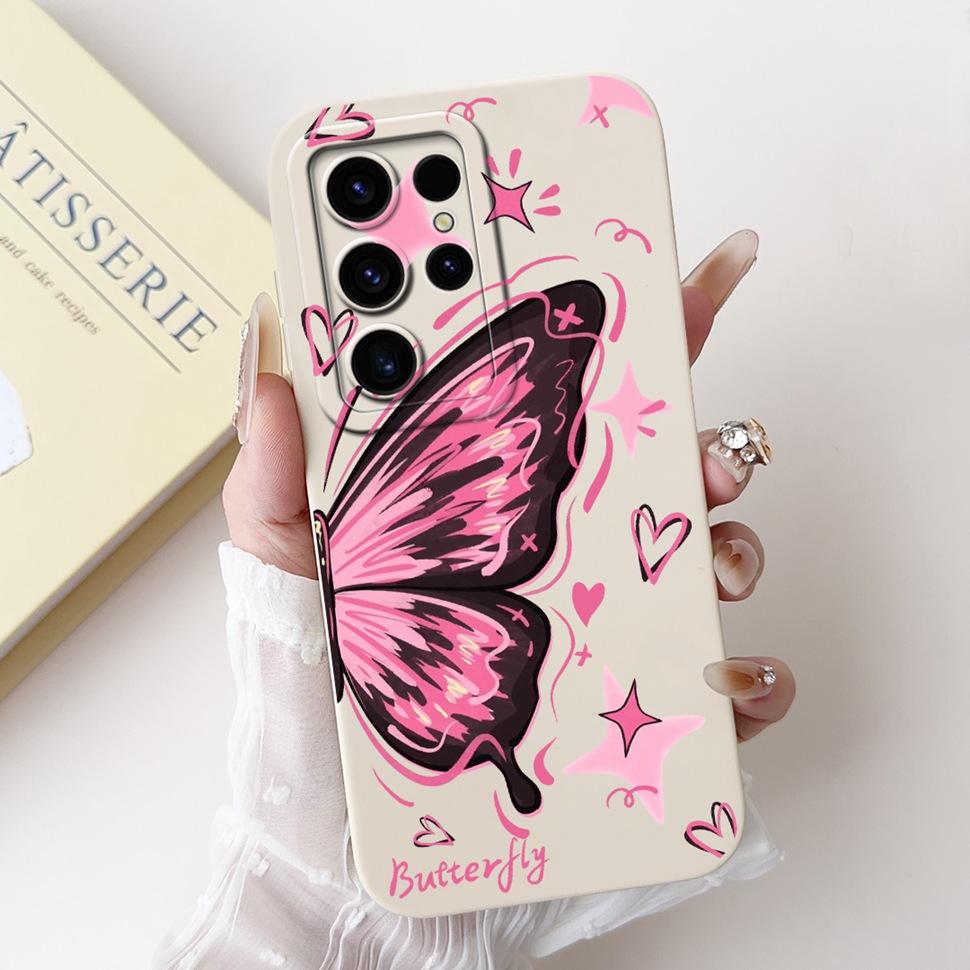 For Samsung Galaxy S24 Ultra Case Beautiful Cartoon Cover S24Ultra S928B S928U Soft TPU Phone Case For Samsung S24 Ultra Shell