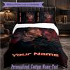 Personalized 3Pcs Bedding SetKontra K Custom Text Duvet Cover Pillowcase Set Bedroom Gift