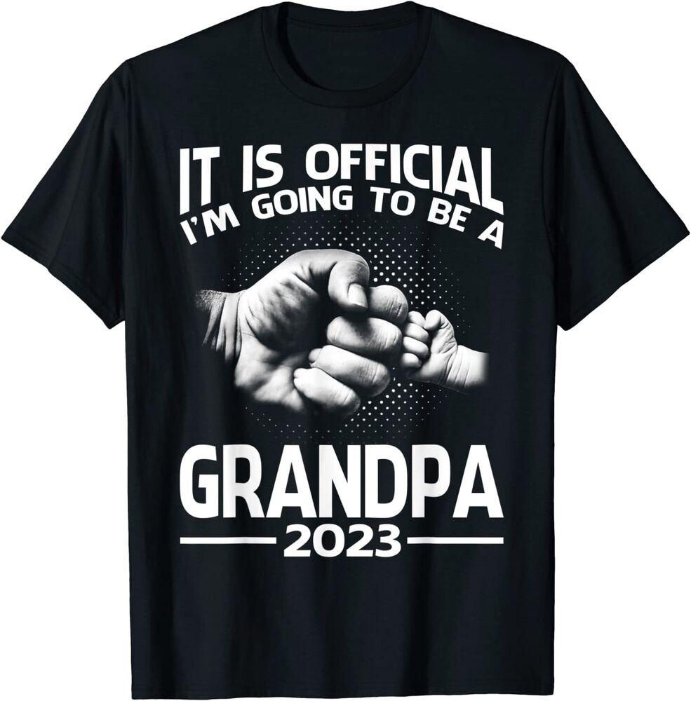 

Дизайнерская футболка унисекс It Is I’m Going Be Grandpa 2023 S