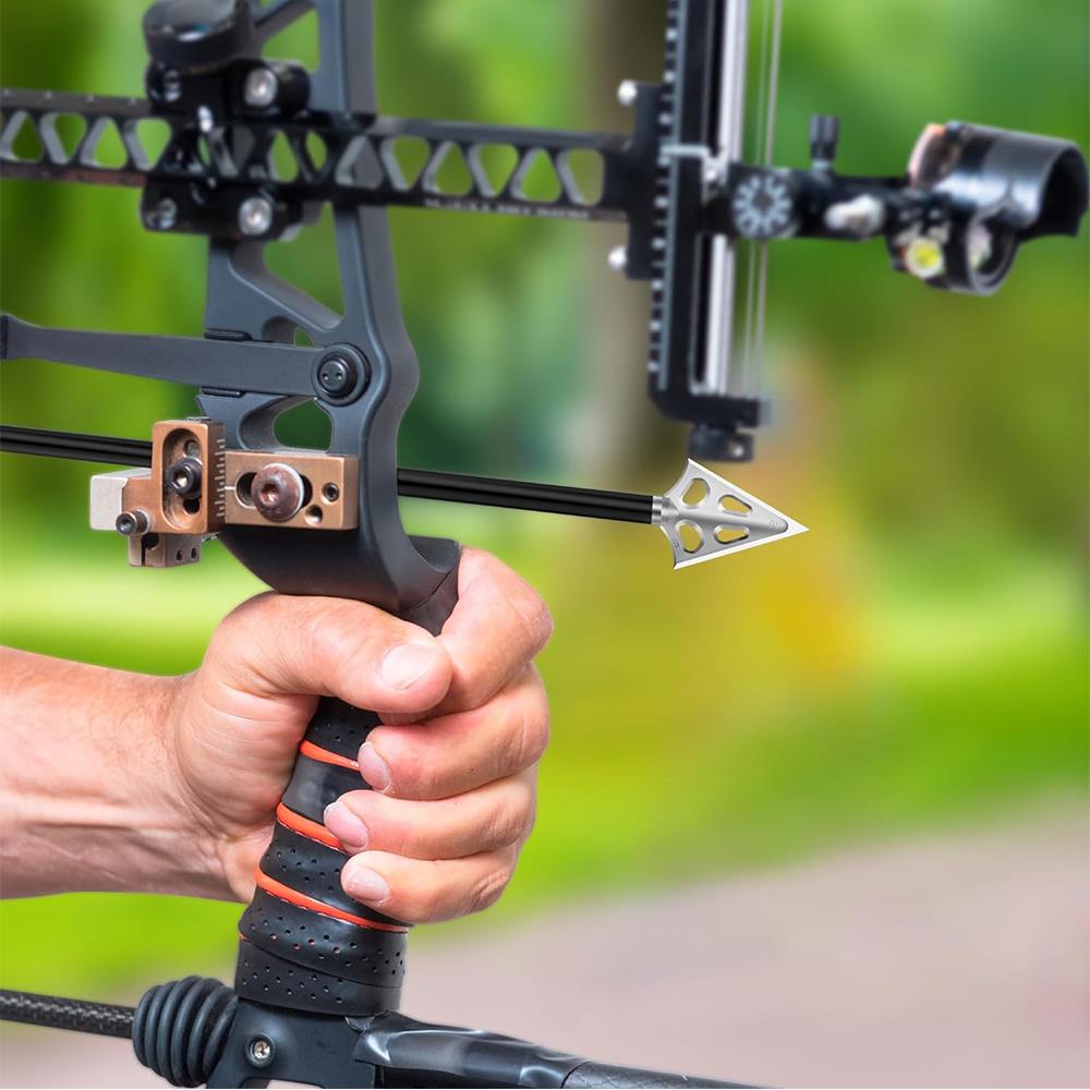 6 Stück 100 Grain Bogenschießen Broadheads Festklingen Broadheads für Armbrust Recurvebogen