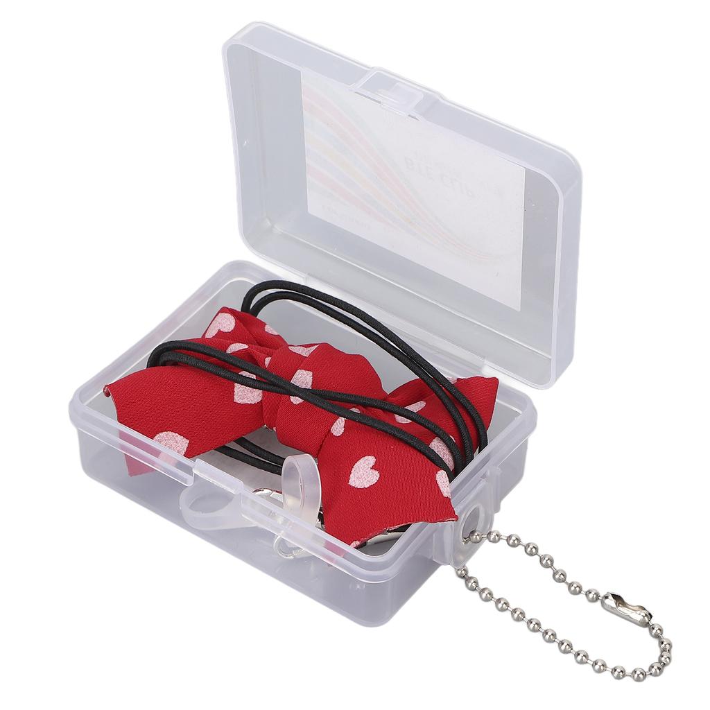 Portable Hearing Aid Clip Cute Bowknot Shape Loss Prevention Lanyard for Adults Senior