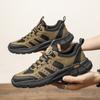 Fashion Genuine Leather Sports Sneakers Man Outdoor Camping Hiking Shoes Men Travel Casual Shoes Lace-up Walking Climbing Men's Footwear