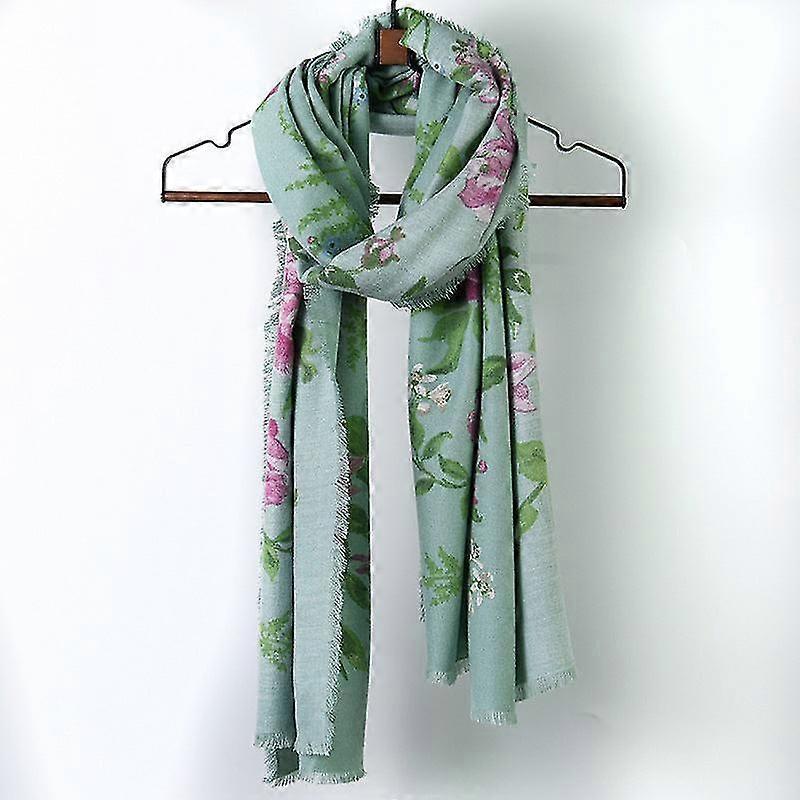 Fringed Imitation Cashmere Women's Fall Winter Scarf Blanket Wrap Shawl Stole Warm Soft