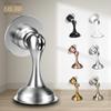 Silent Magnetic Stainless Steel Door Stopper - No-Drill, Anti-Collision, Thickened Design for Bedroom and Luxury Doors.