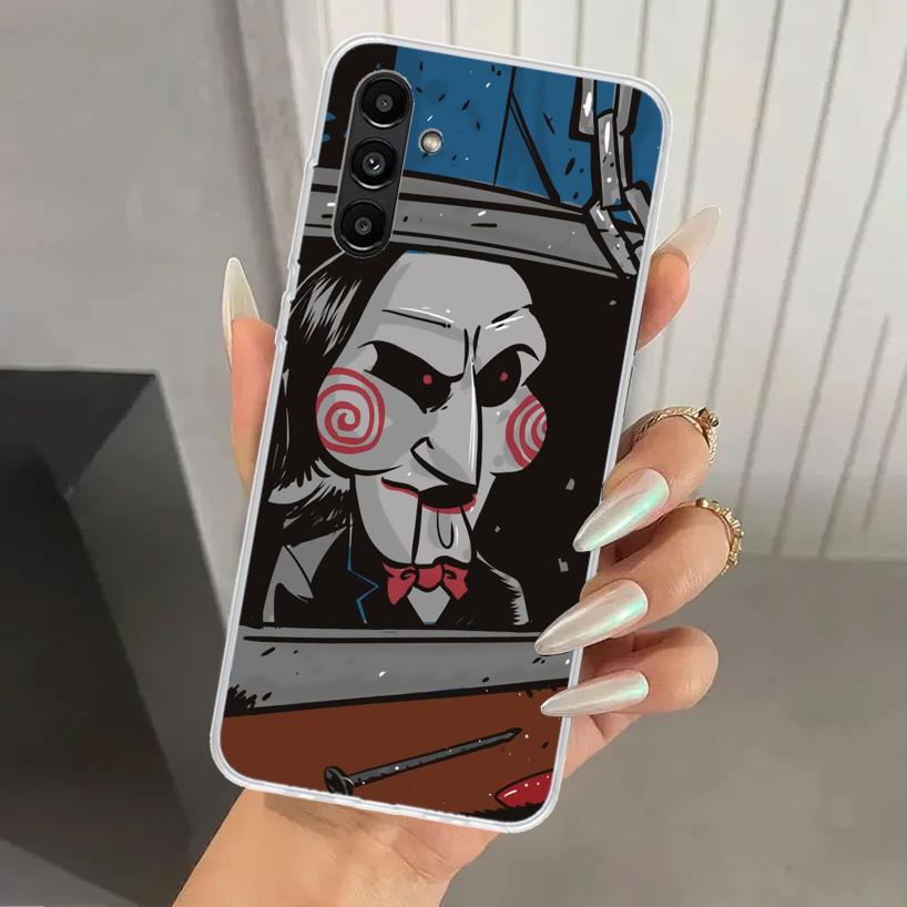 The Jigsaw Killer Horror Phone Case for Samsung Galaxy A17 A16 A37 A26 A36 A57 A56 A15 A25 A35 A55 A14 A24 A34 A54 A13 A23 A33 A