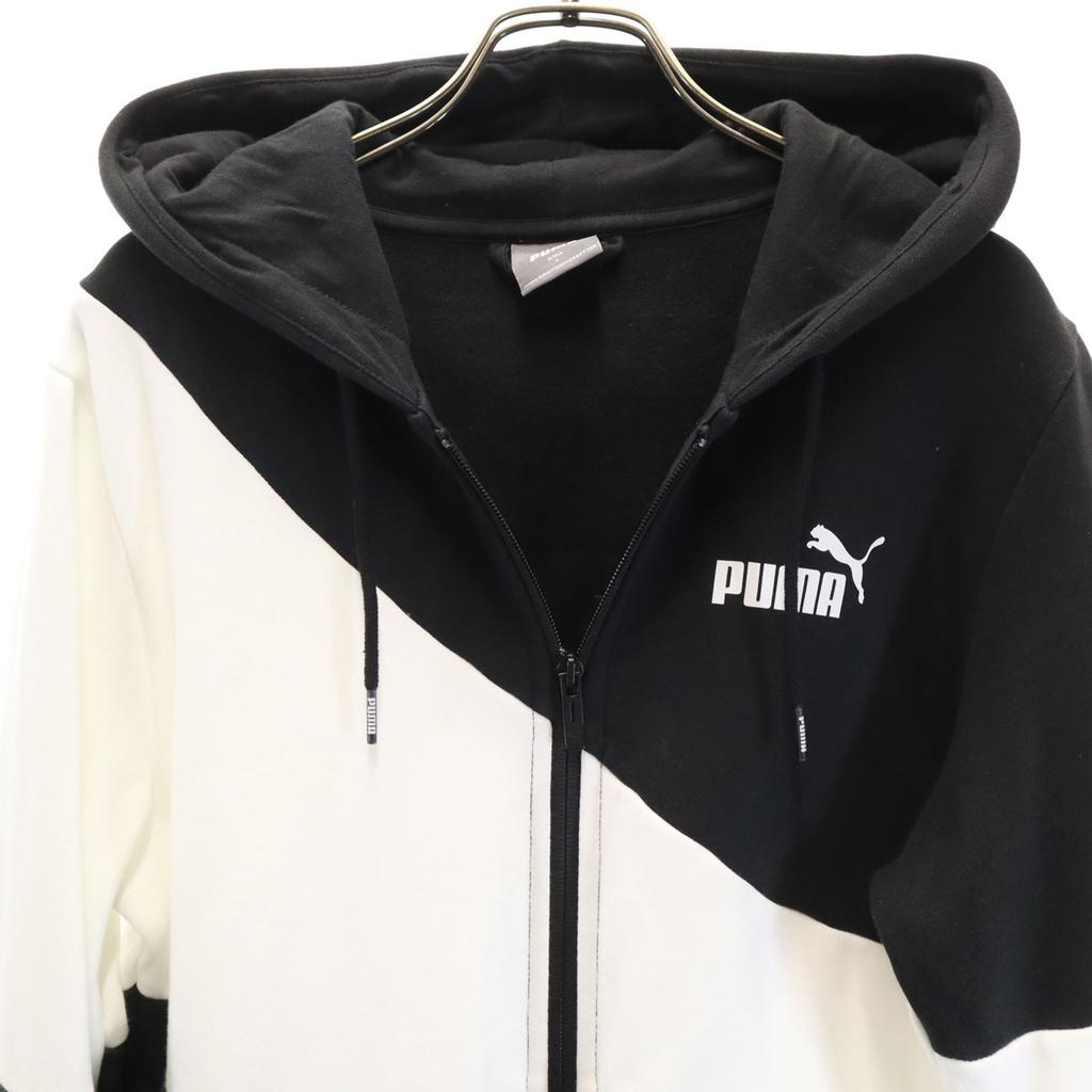 PUMA Long sleeve Zip hoodie Setup S black Men's Used