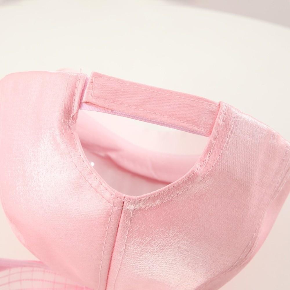 Mesh Breathable Kids Sun Hat Big Bowknot Children Peaked Caps Cute Girls Baseball Cap