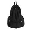 Casual Backpack Harajuku Solid Color Pleated Drawstring Waterproof Men'S And Women'S Mountaineering Travel Lightweight And Simple Niche